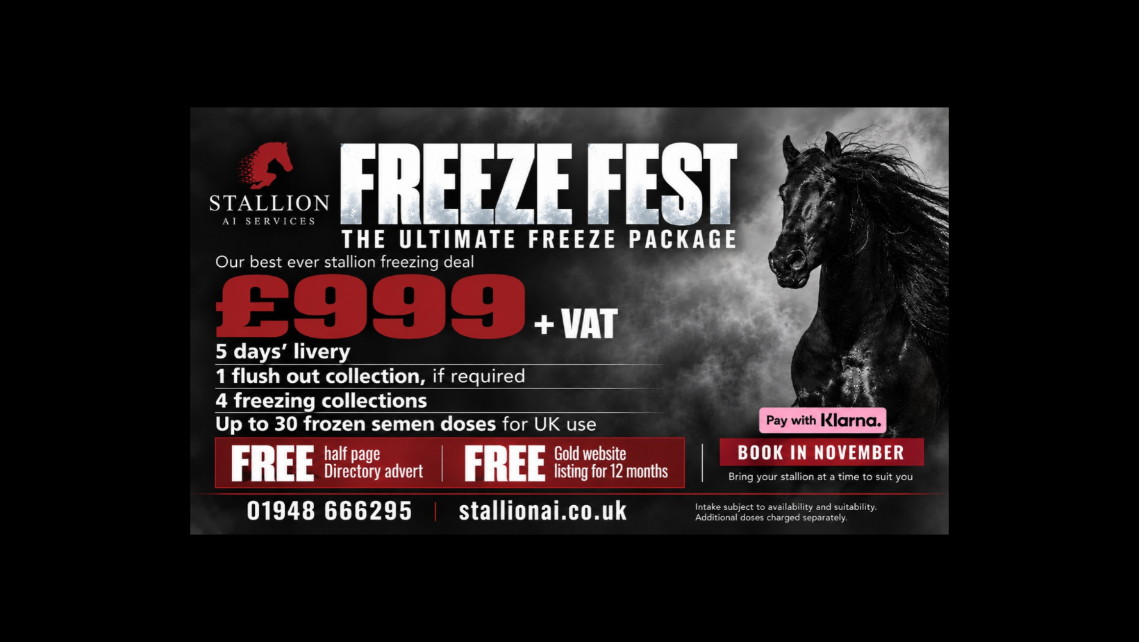 Freeze Fest: Our Best Ever Stallion Semen Freezing Package